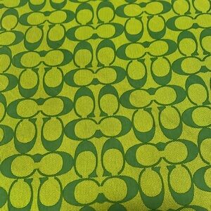 Beautiful Green Signature COACH Scarf